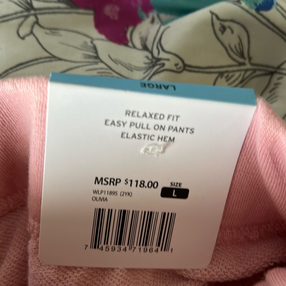 🆕NWT Pink Size Large WildFox Tie-Dye Joggers/Sweatpants - Picture 5 of 7